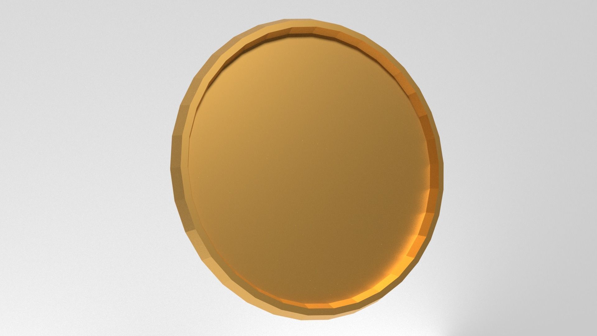 Gold Coin 3D Model Low Poly Free low-poly 3D model_2