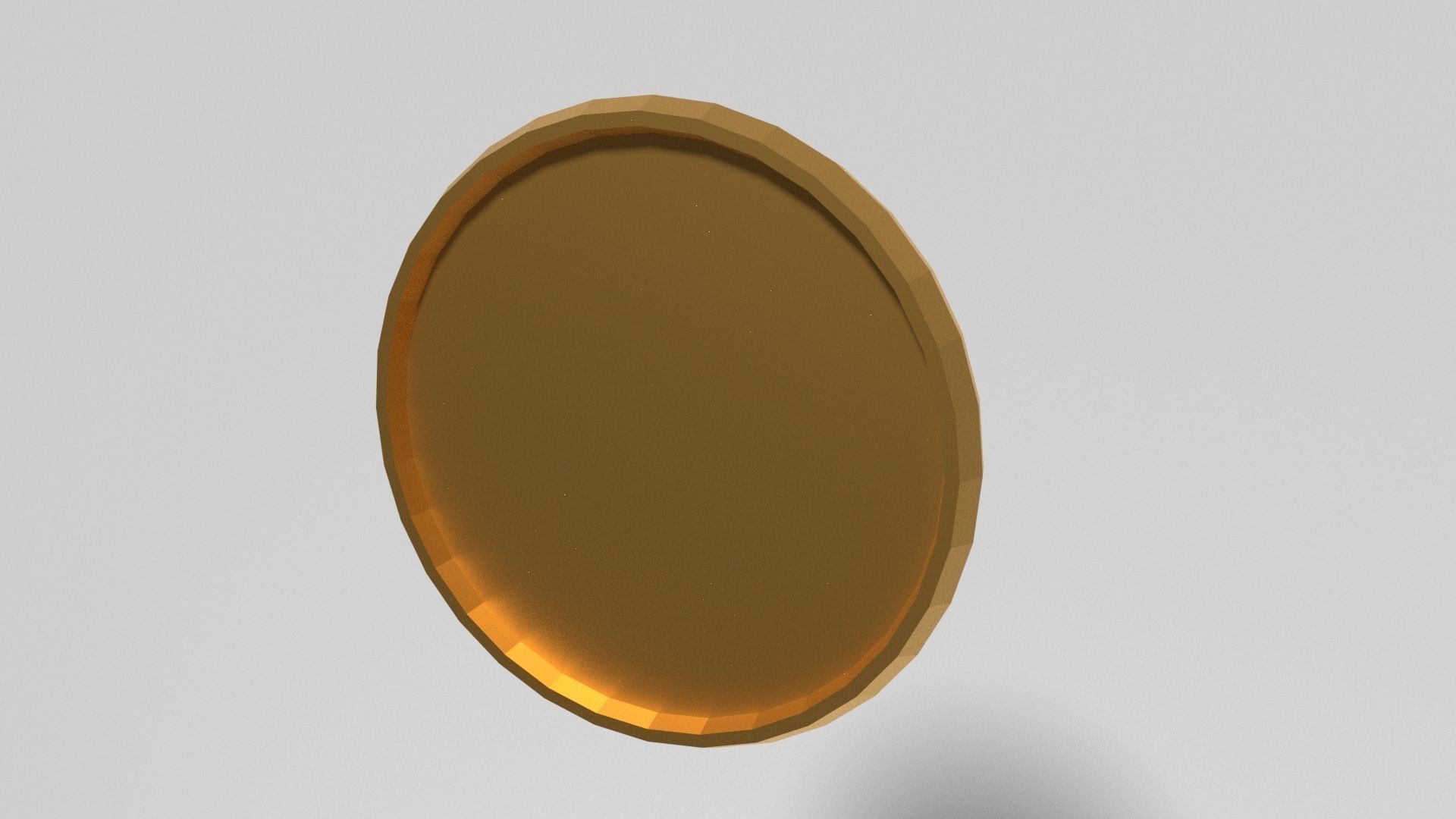 Gold Coin 3D Model Low Poly Free low-poly 3D model_4