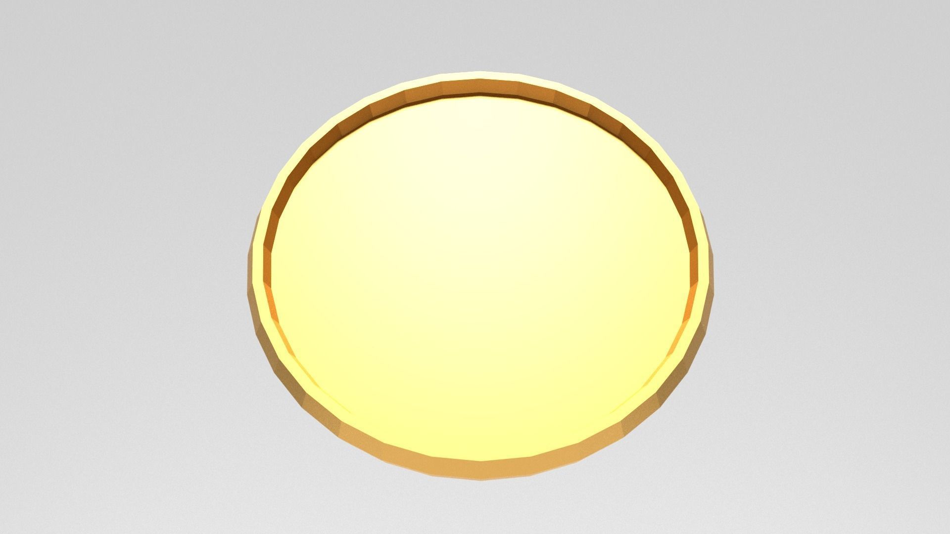Gold Coin 3D Model Low Poly Free low-poly 3D model_3