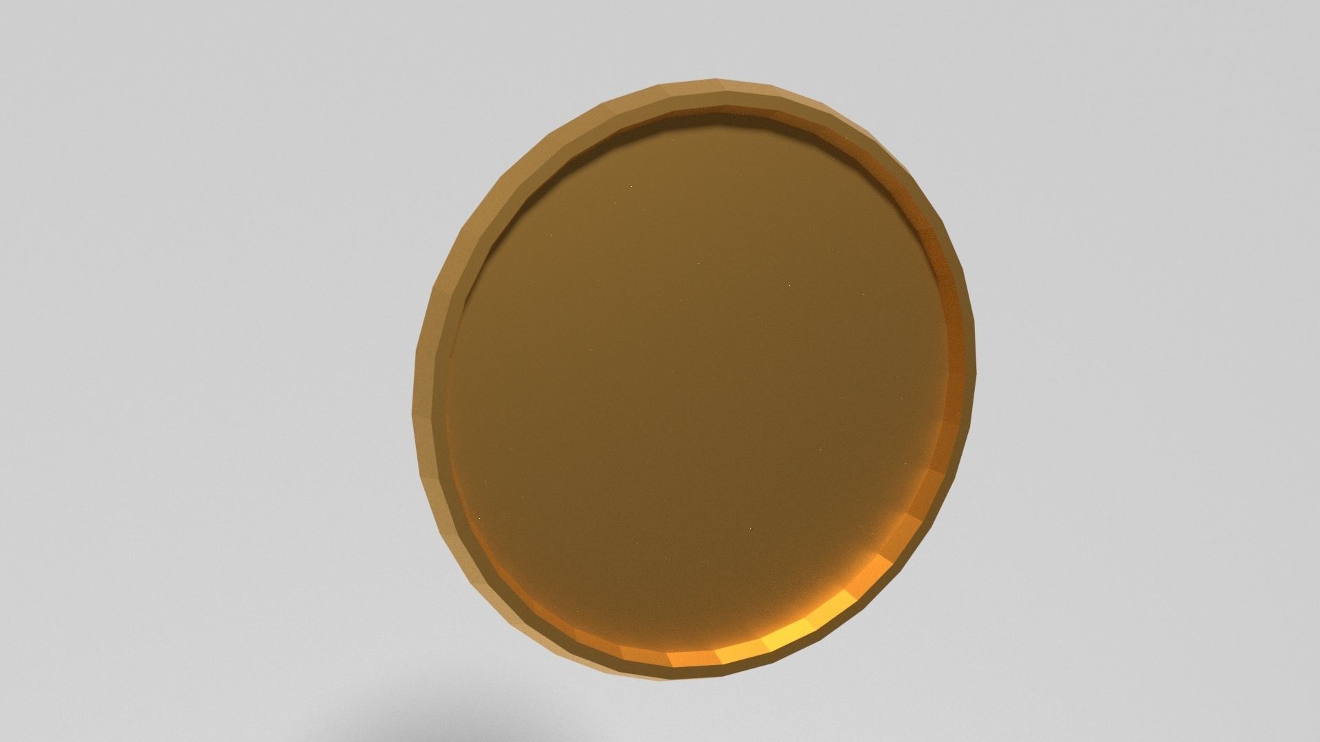 Gold Coin 3D Model Low Poly Free low-poly 3D model_6