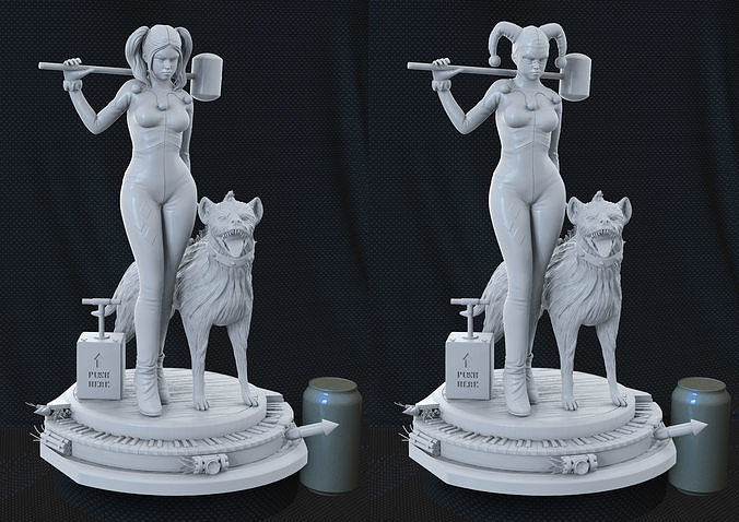 Harley Quinn Classic 3D print model