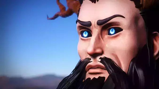 PBR Facial Rigged Fantasy Character - Erlik Khan