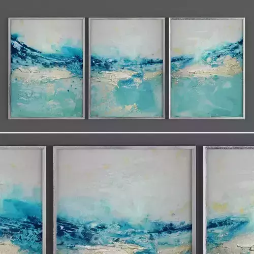 Picture Frames Low-poly 3D model