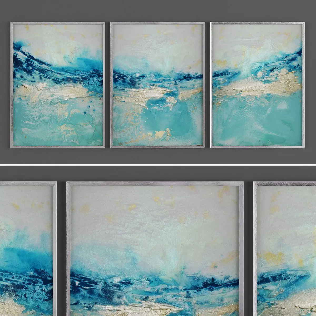 Picture Frames Low-poly 3D model_0