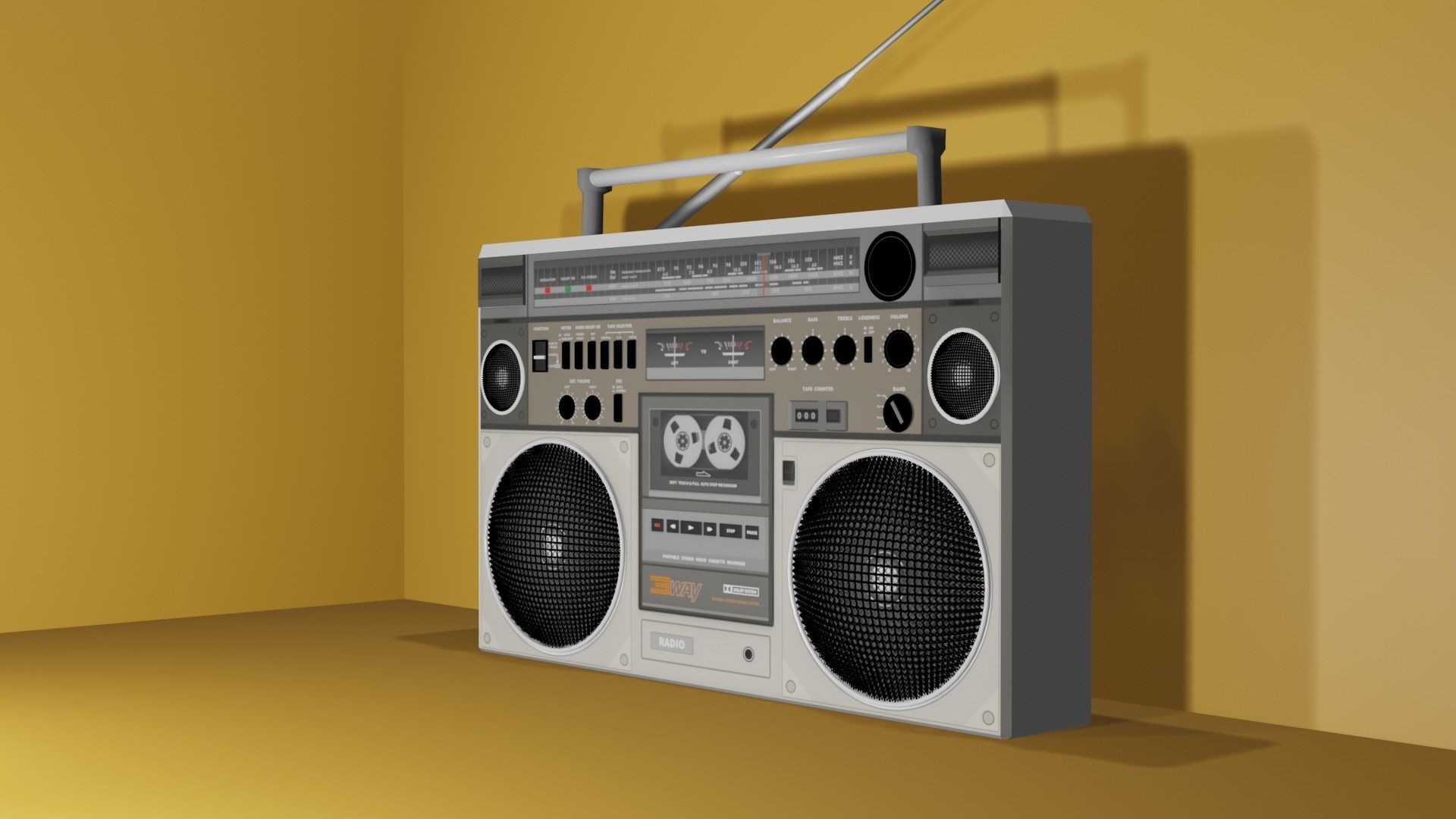 Transistor boombox 3D model_3