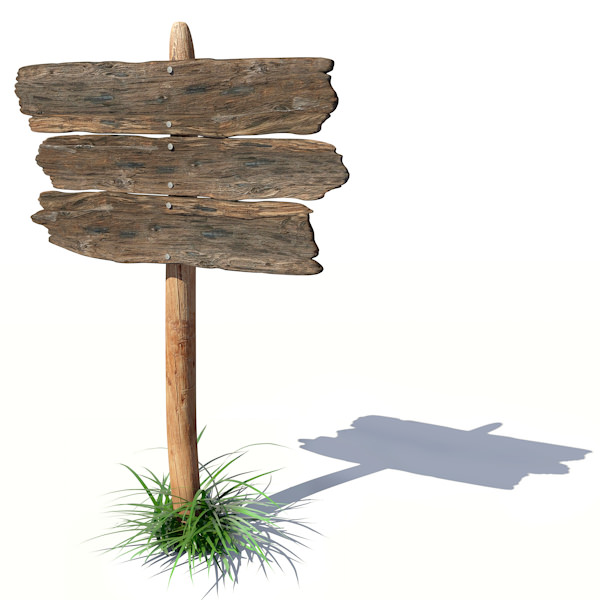 Old wood board 3D model_2