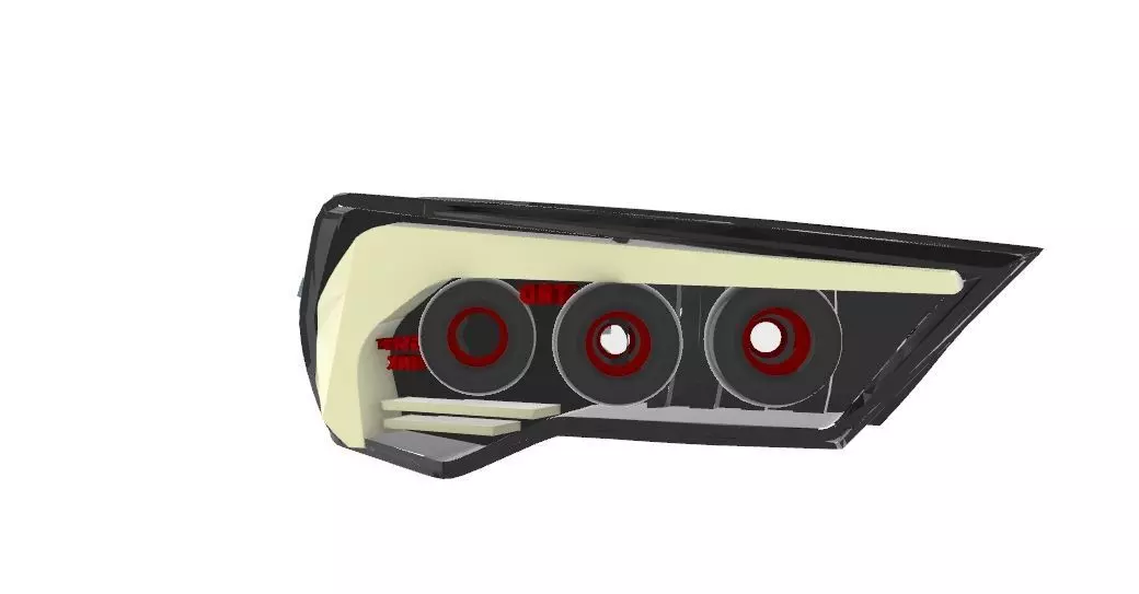 Altezza TRD Leds angel eye Low-poly 3D model