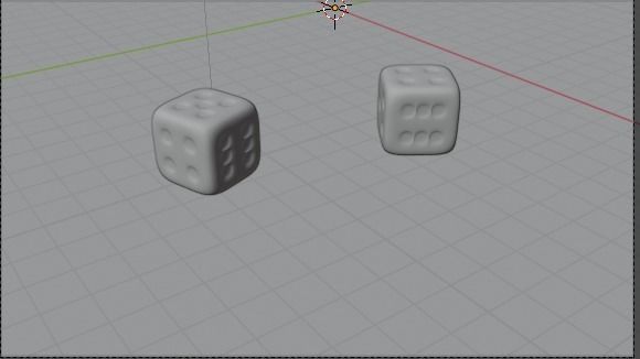 ludo dice animated 3D model_2