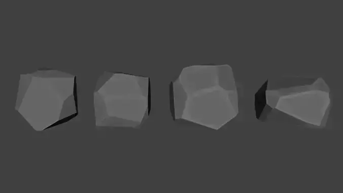 Low Poly Rock Pack
