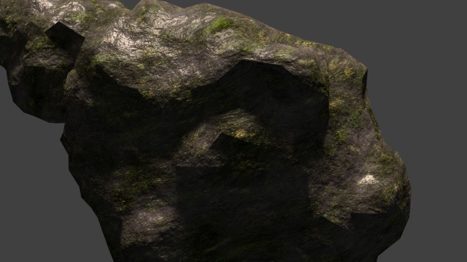 HD Rocks with Textures Free 3D model_2