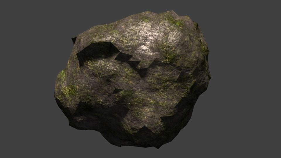 HD Rocks with Textures Free 3D model_4