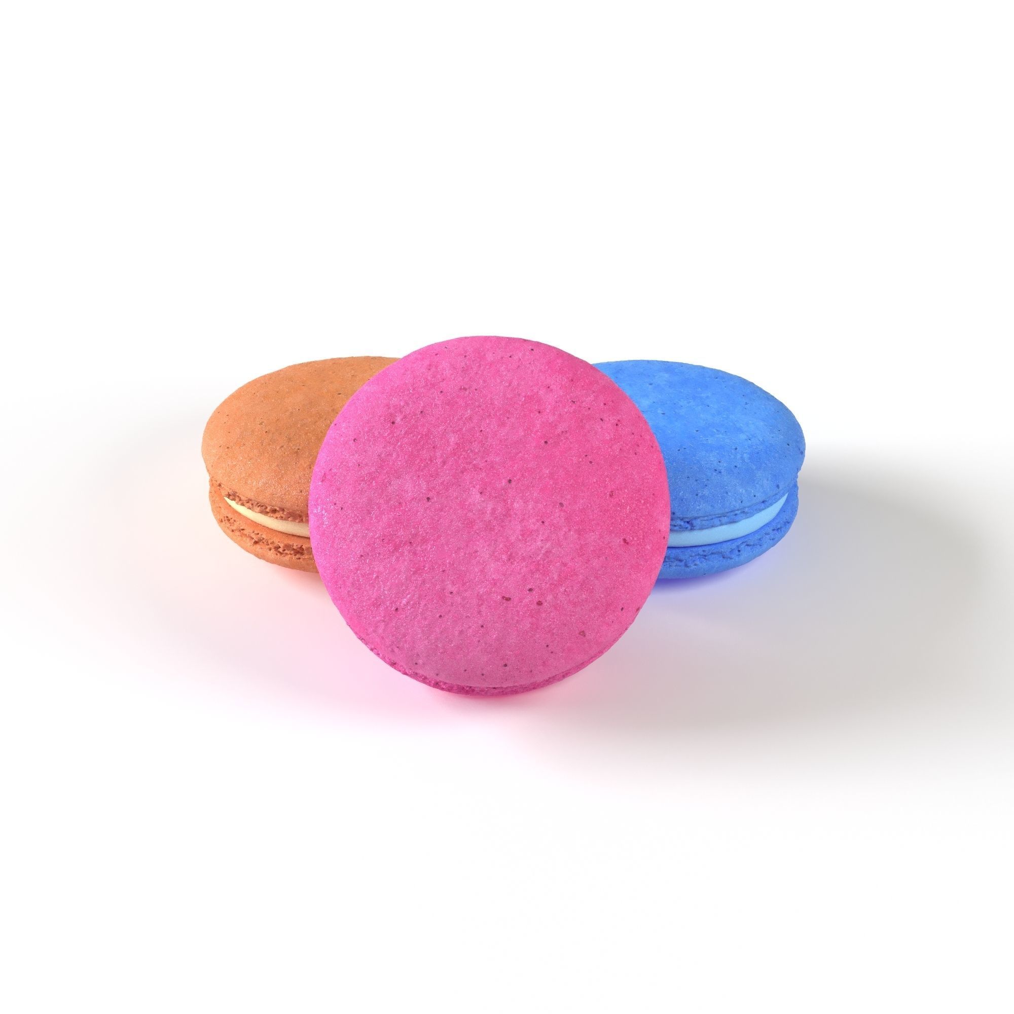 Macarons  3D model_2
