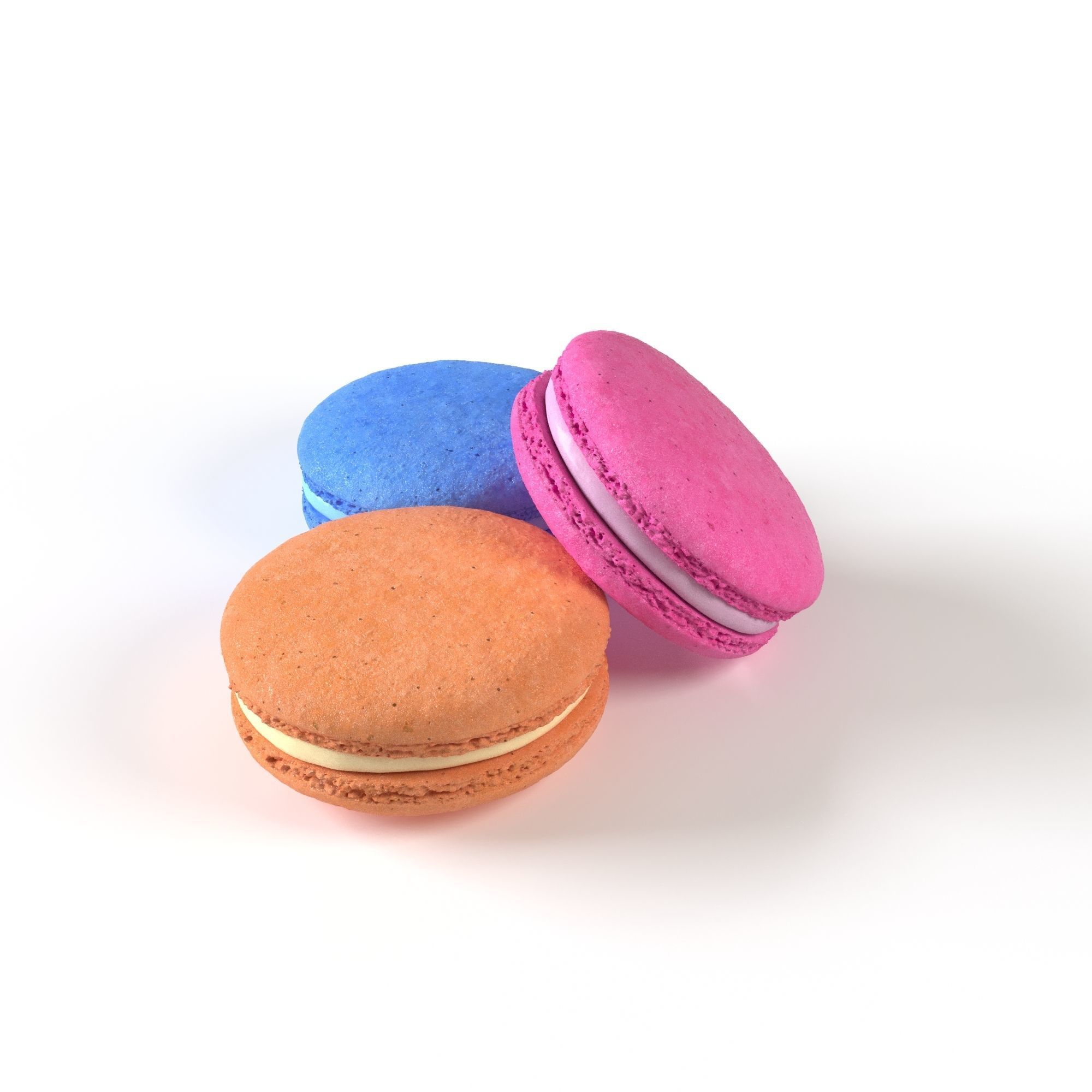 Macarons  3D model_1