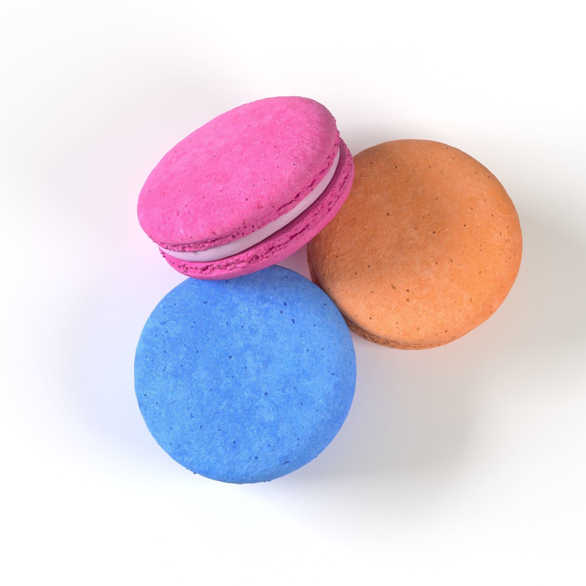 Macarons  3D model_4