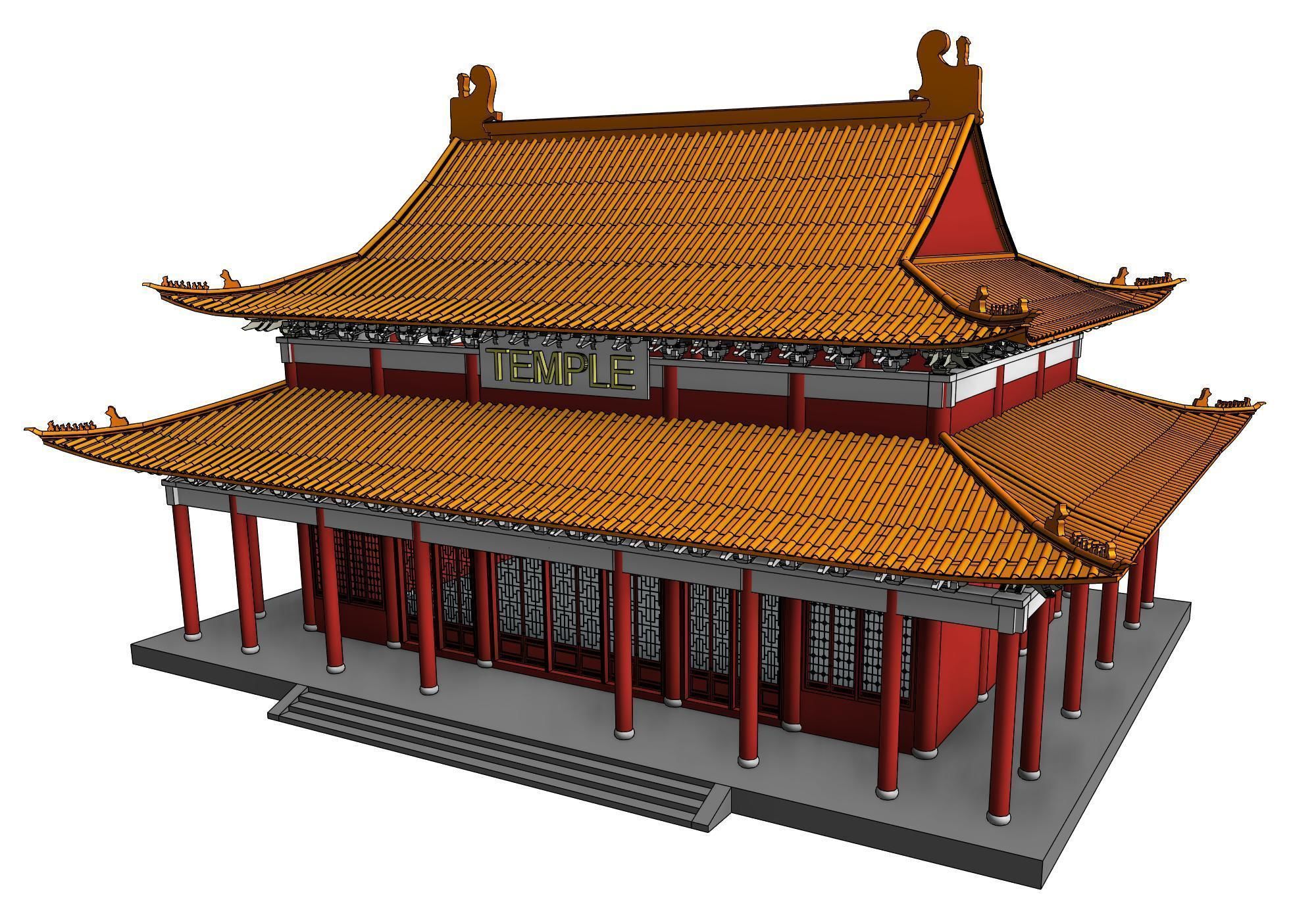 Golden Temple 3D print model_4