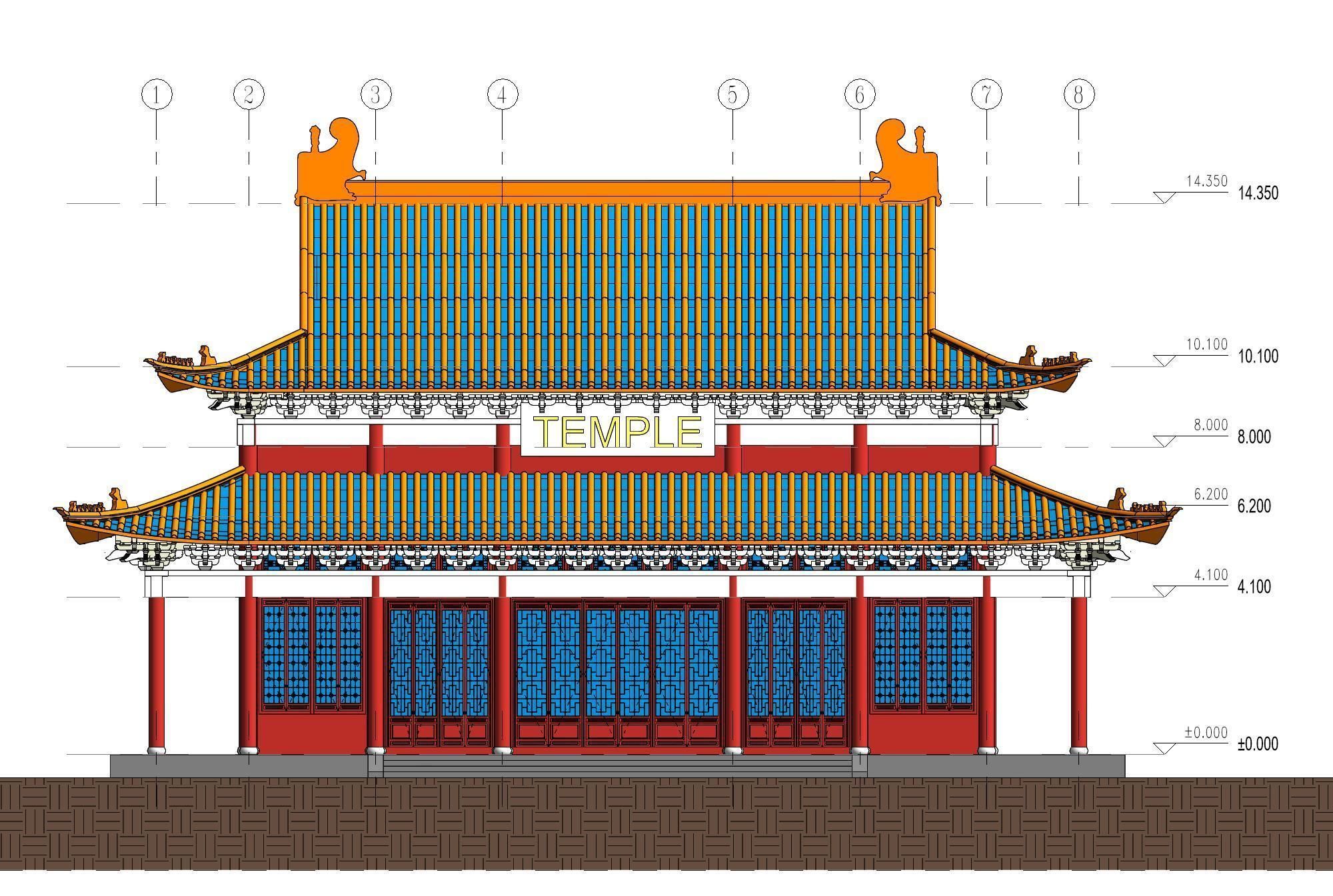 Golden Temple 3D print model_7