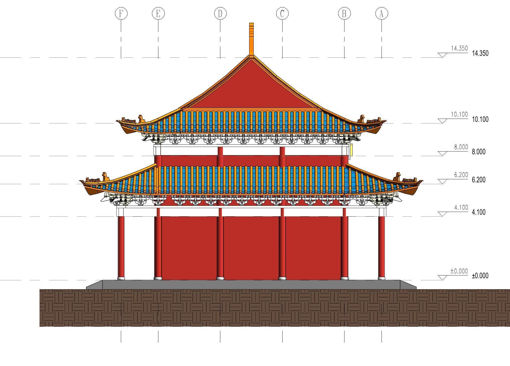 Golden Temple 3D print model_8