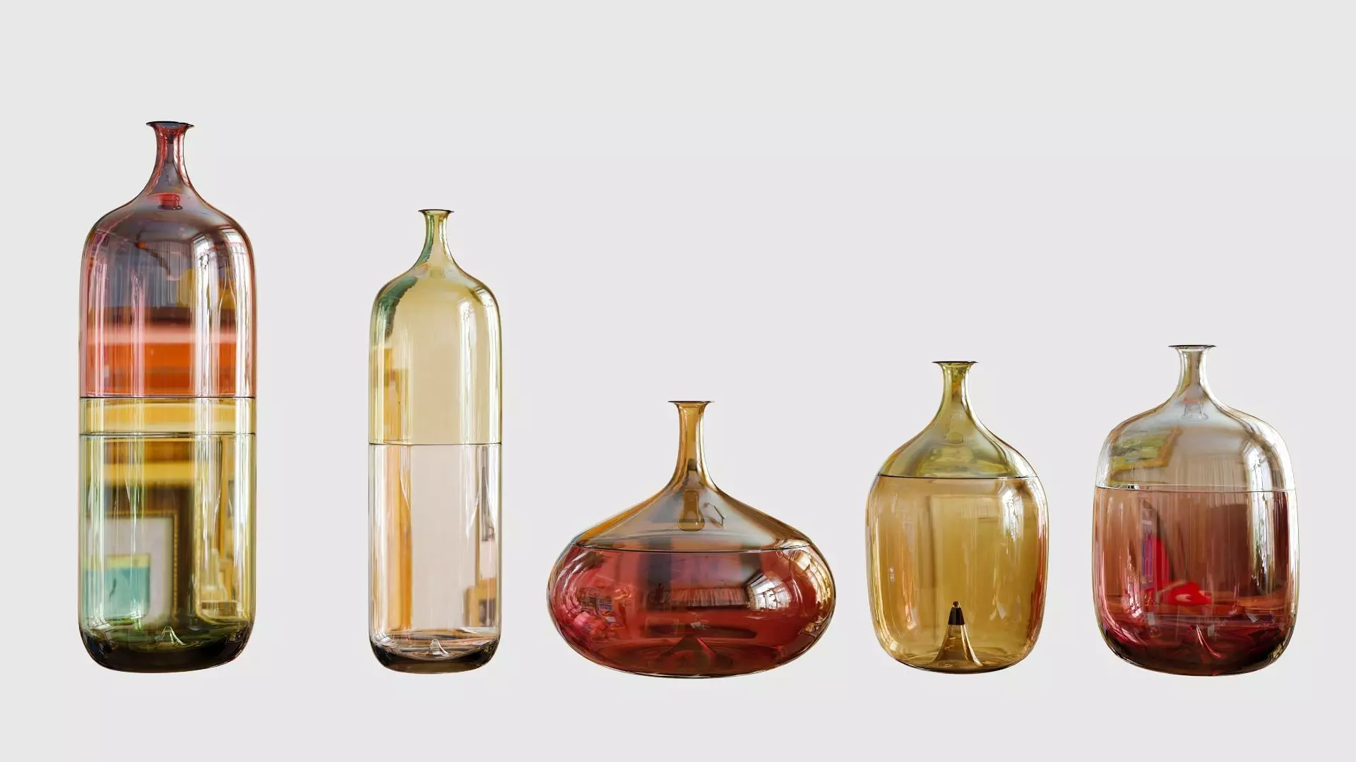 Decorative Vase Set 1 3D model_0