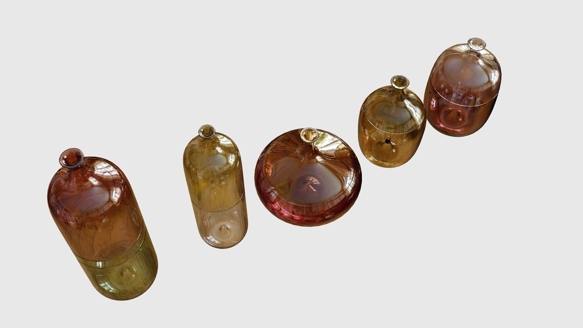 Decorative Vase Set 1 3D model_4