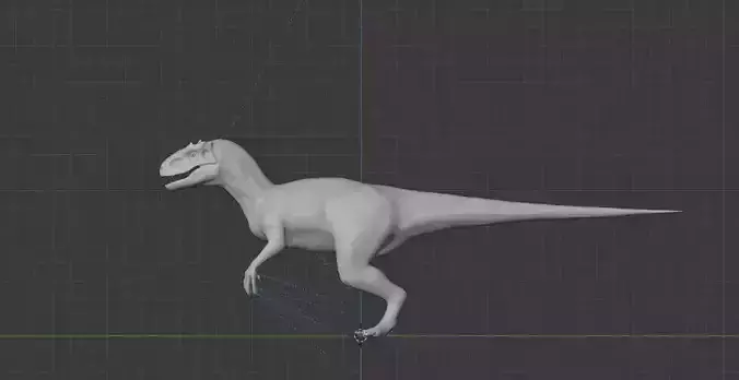 Indominus-Rex t - rex in motion Low-poly 3D model