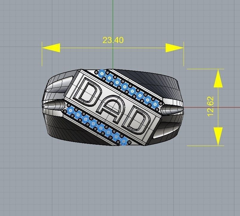 DAD ring 2 3D print model_7