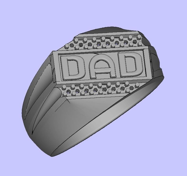 DAD ring 2 3D print model_10
