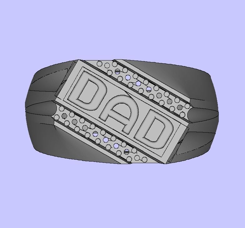 DAD ring 2 3D print model_9