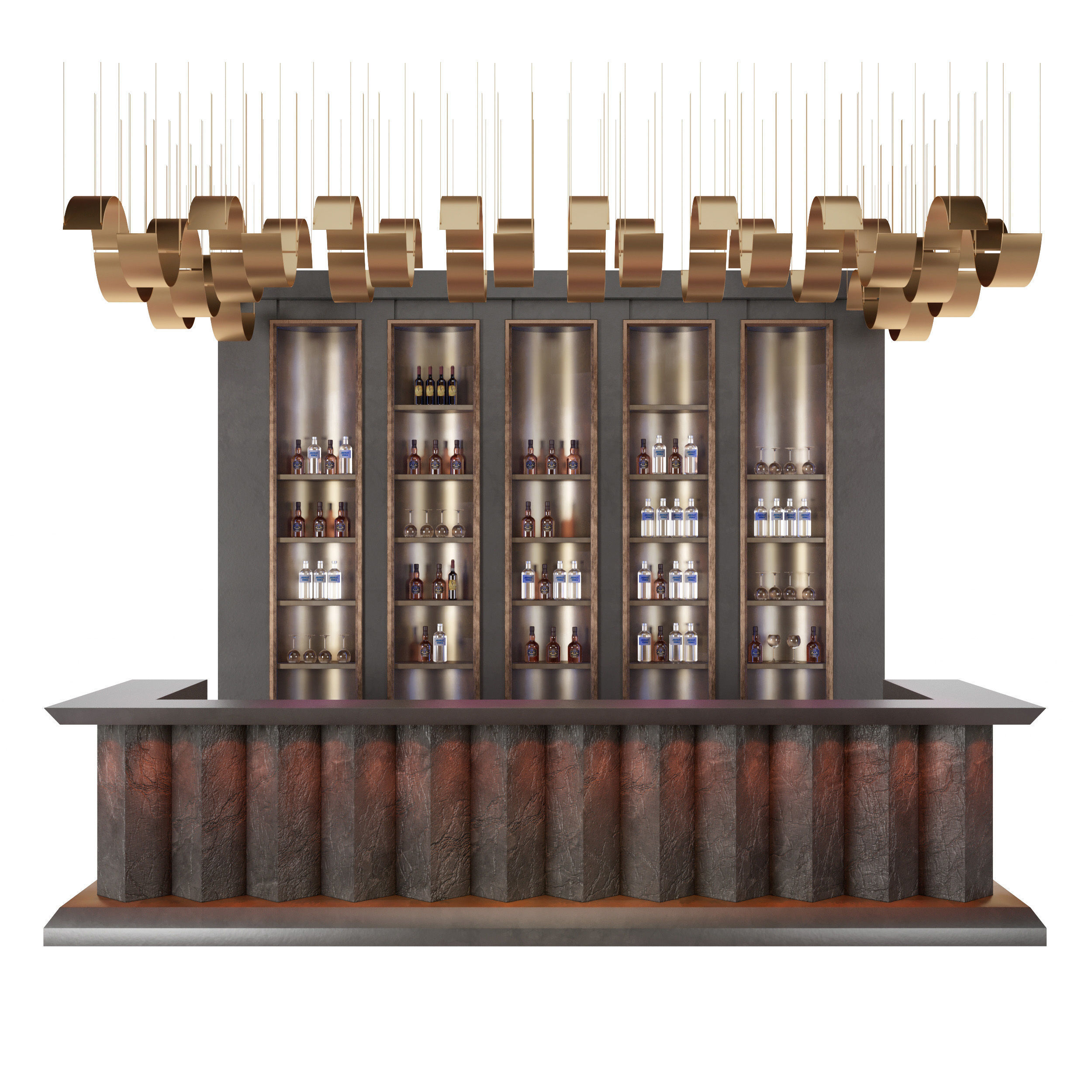Loft  bar 3D model_1