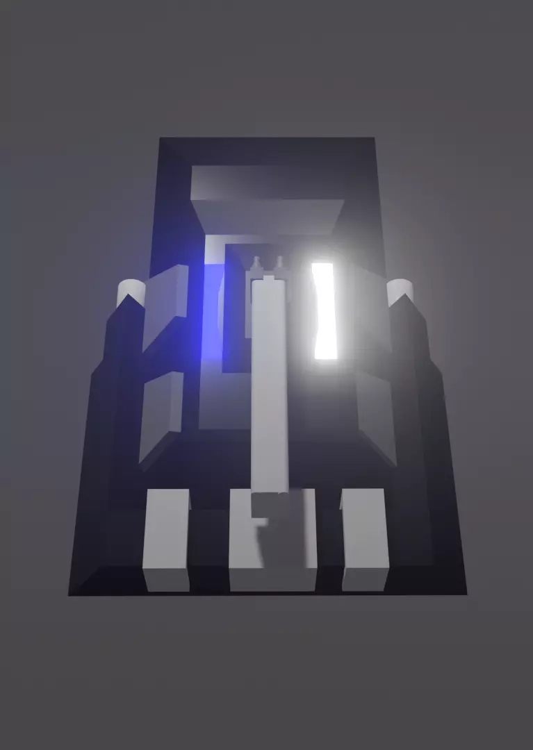 Little spaceship 3D model_0