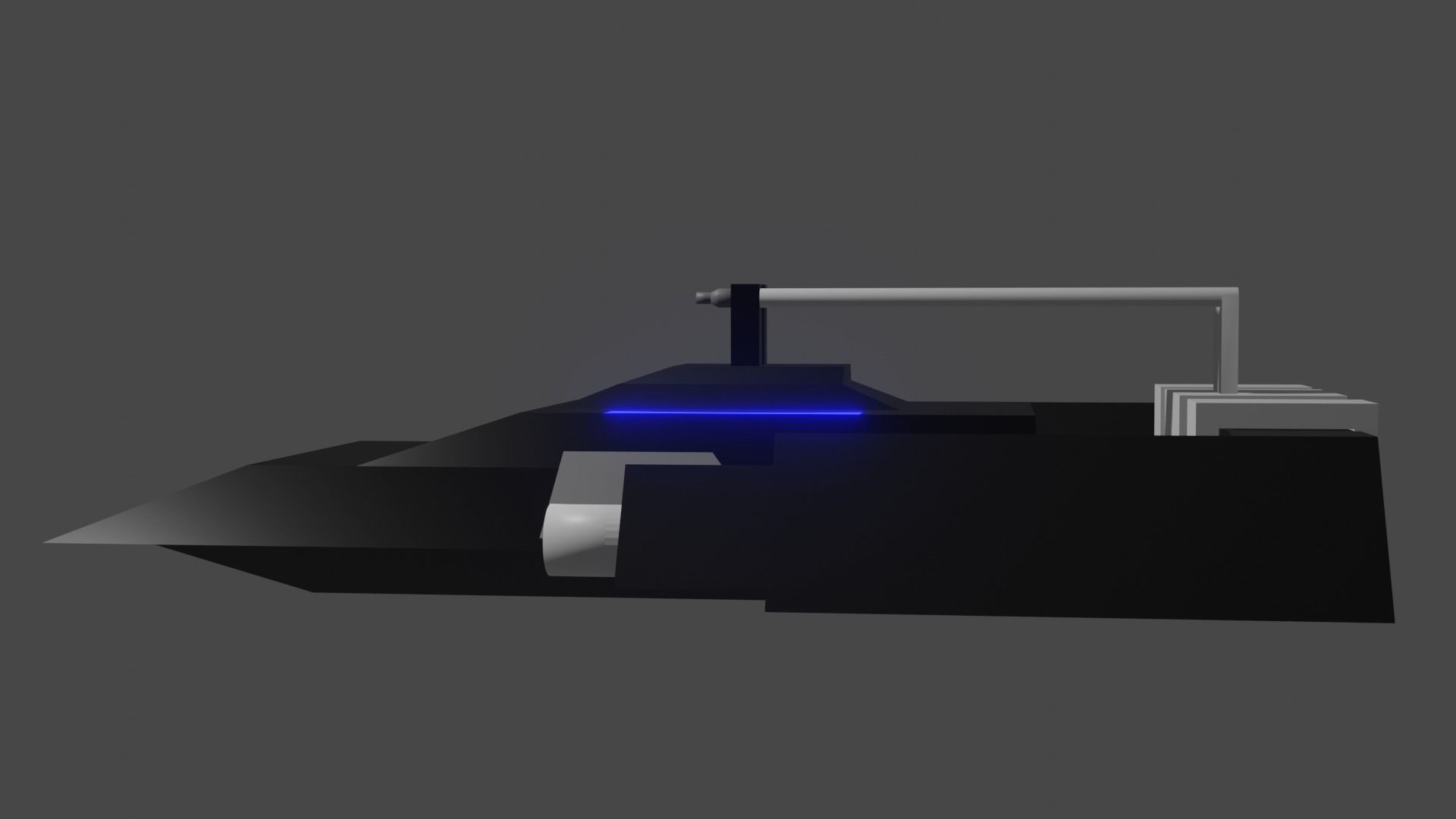 Little spaceship 3D model_3
