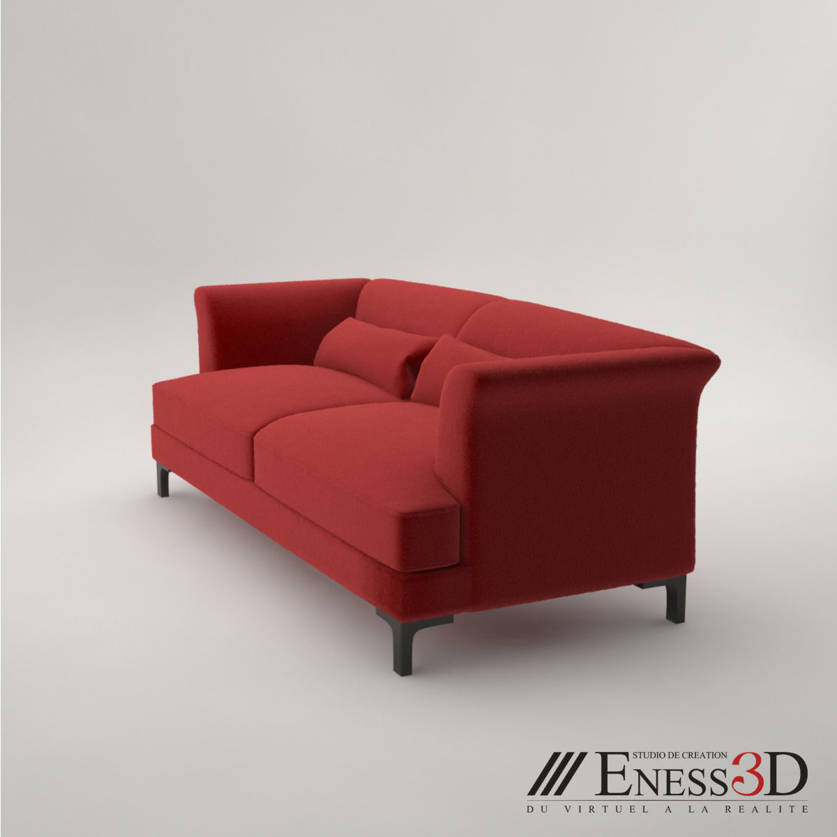 Pro - Hugues Chevalier Sofa Vendome 3D model_3