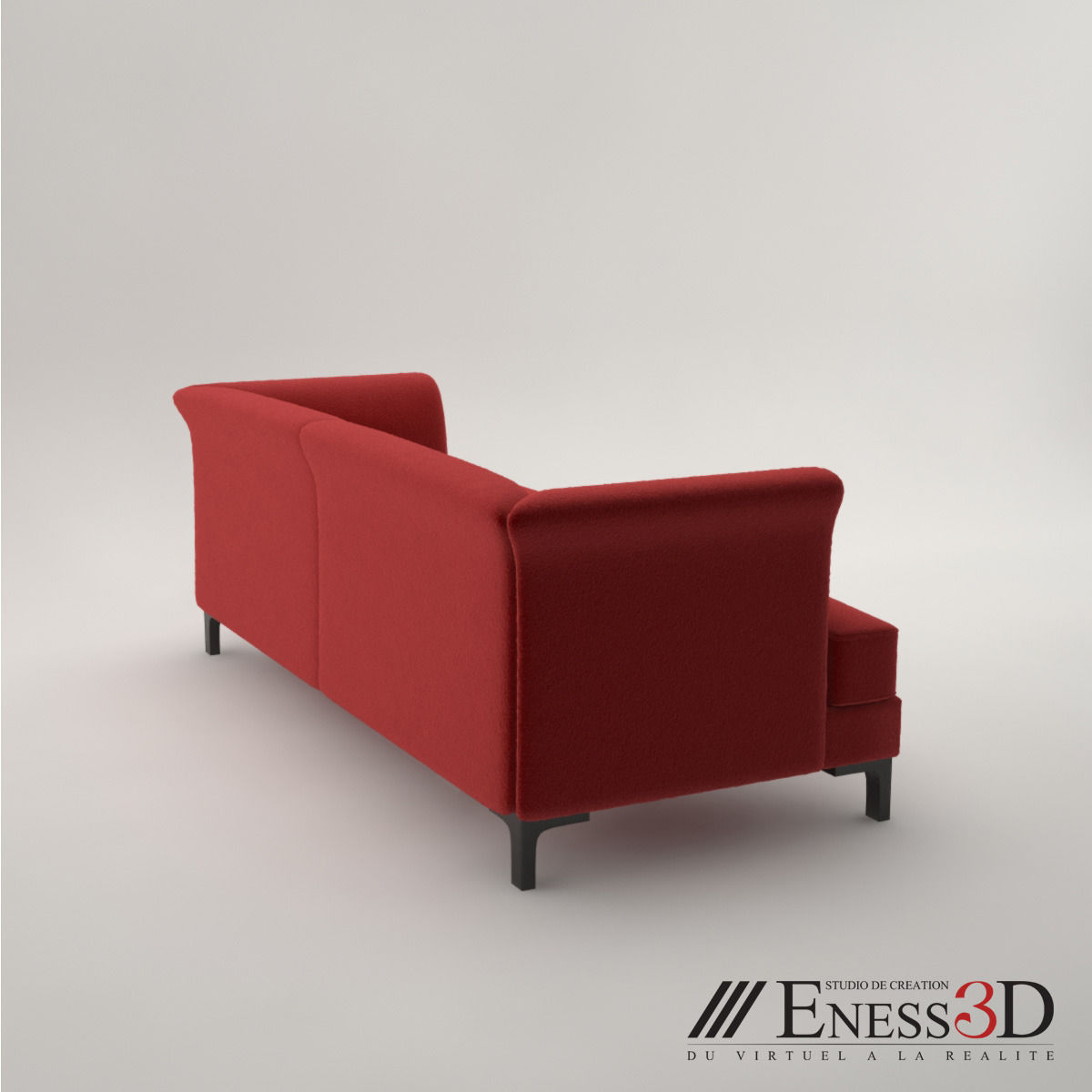 Pro - Hugues Chevalier Sofa Vendome 3D model_1
