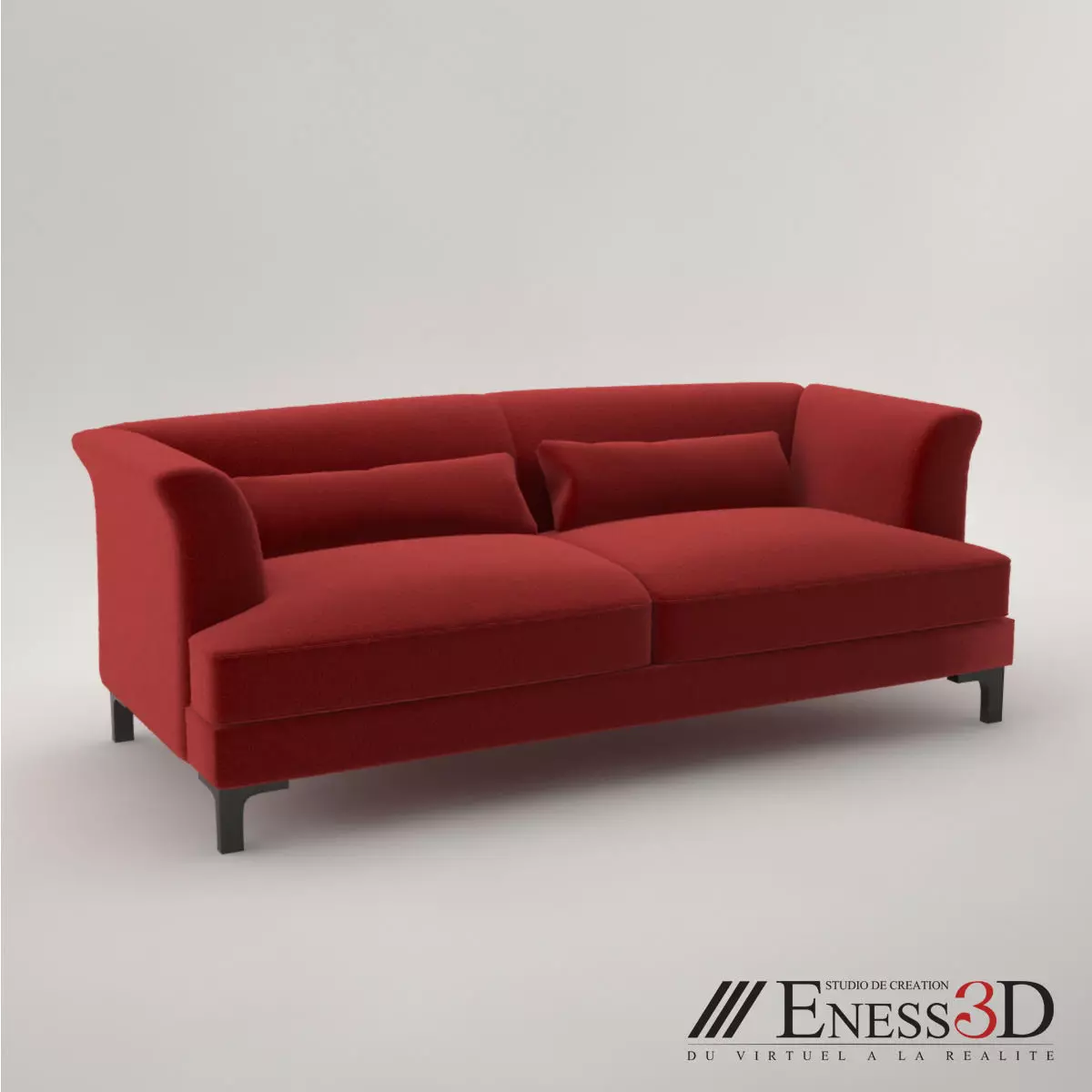 Pro - Hugues Chevalier Sofa Vendome 3D model_0