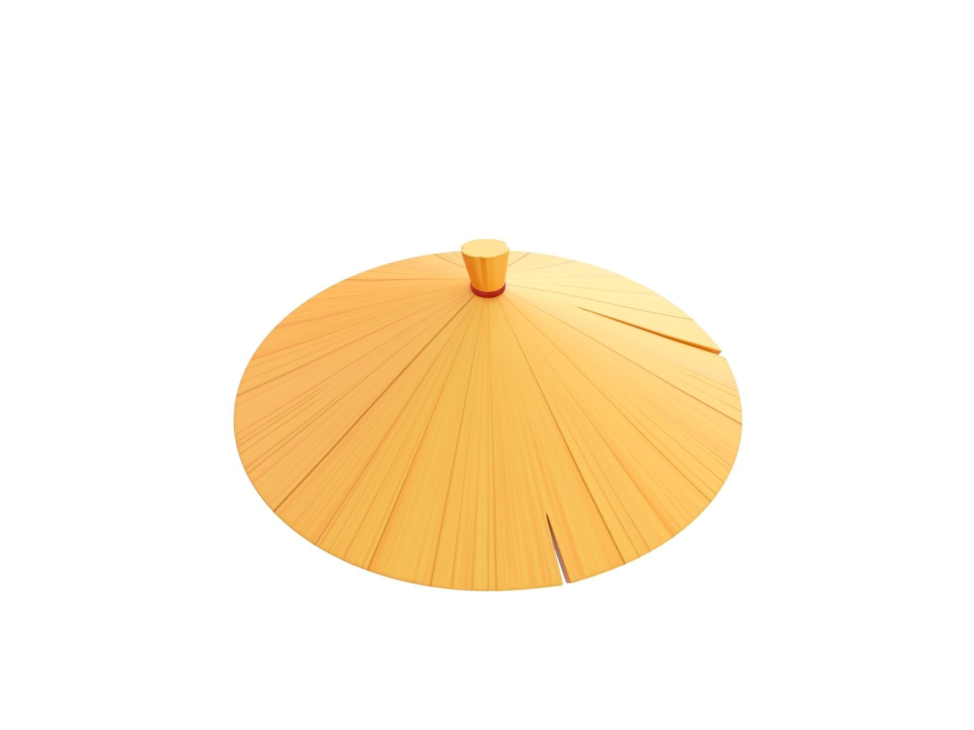 Chinese Conical Hat 3D model_2