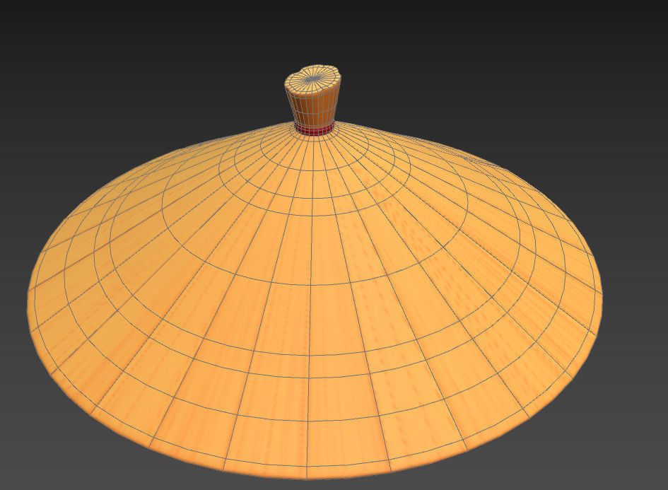 Chinese Conical Hat 3D model_18