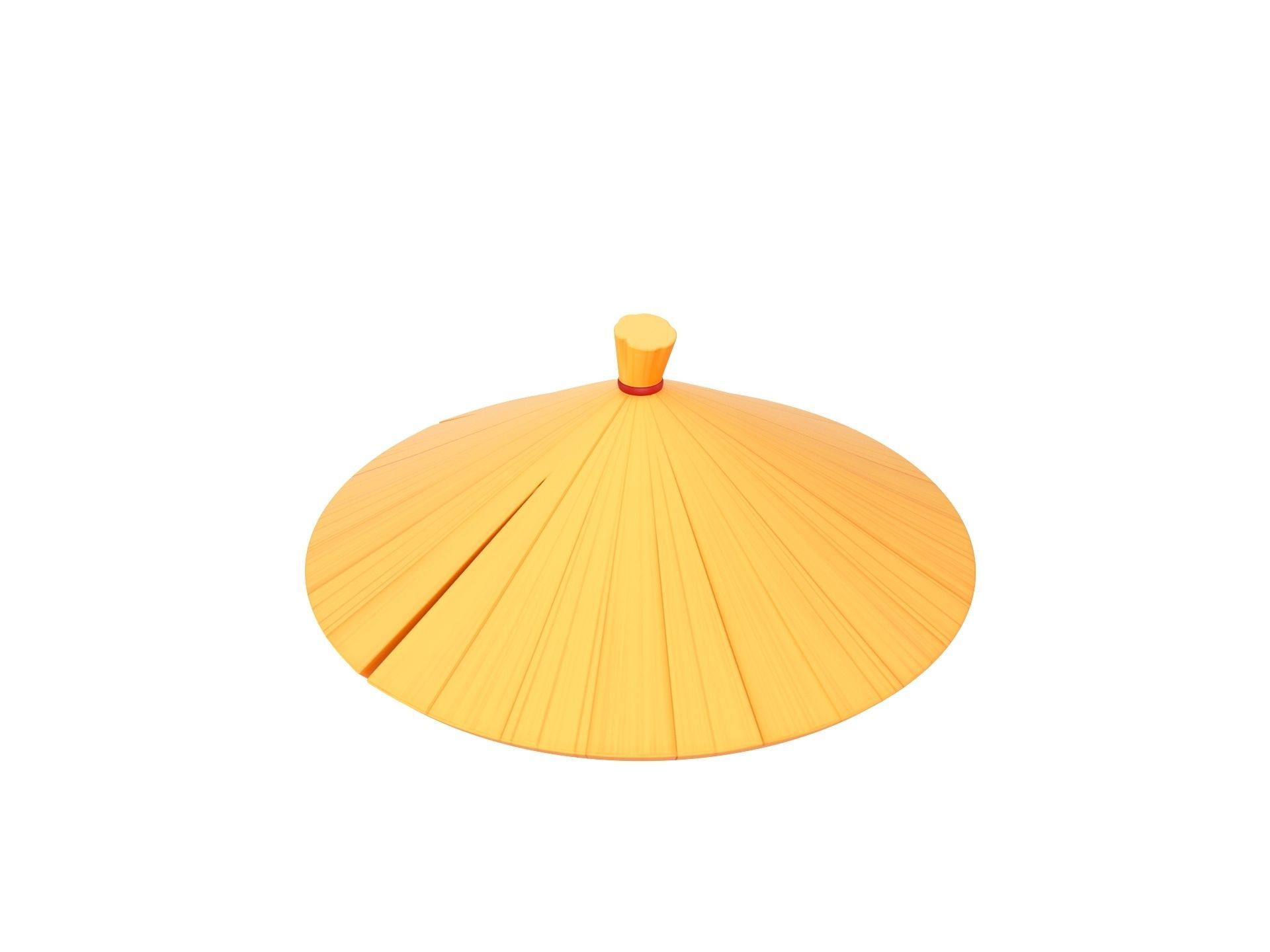 Chinese Conical Hat 3D model_4