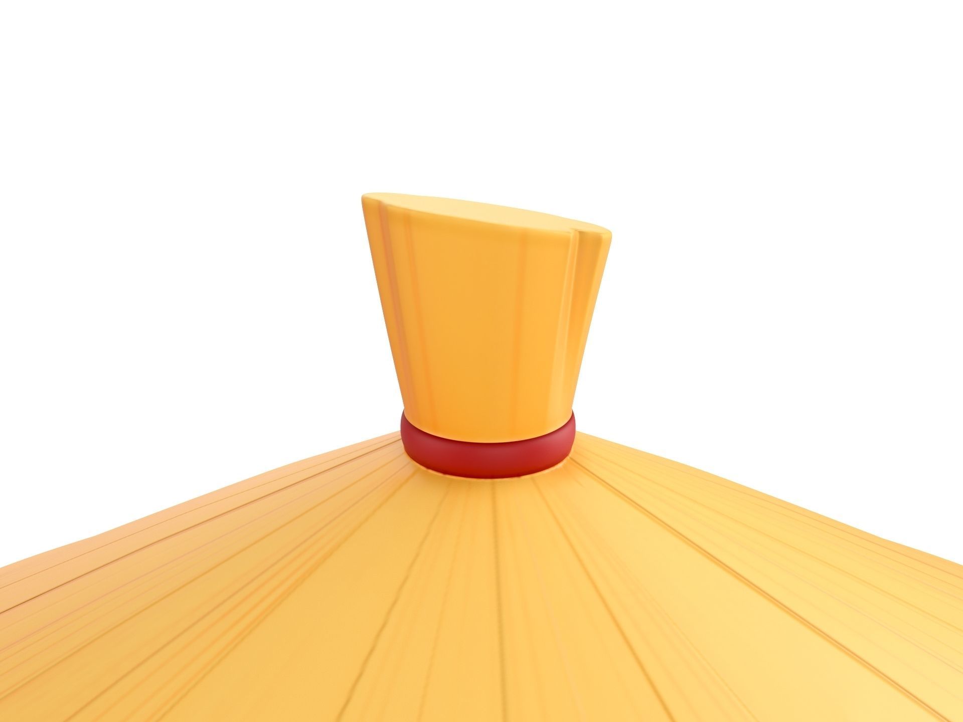 Chinese Conical Hat 3D model_5