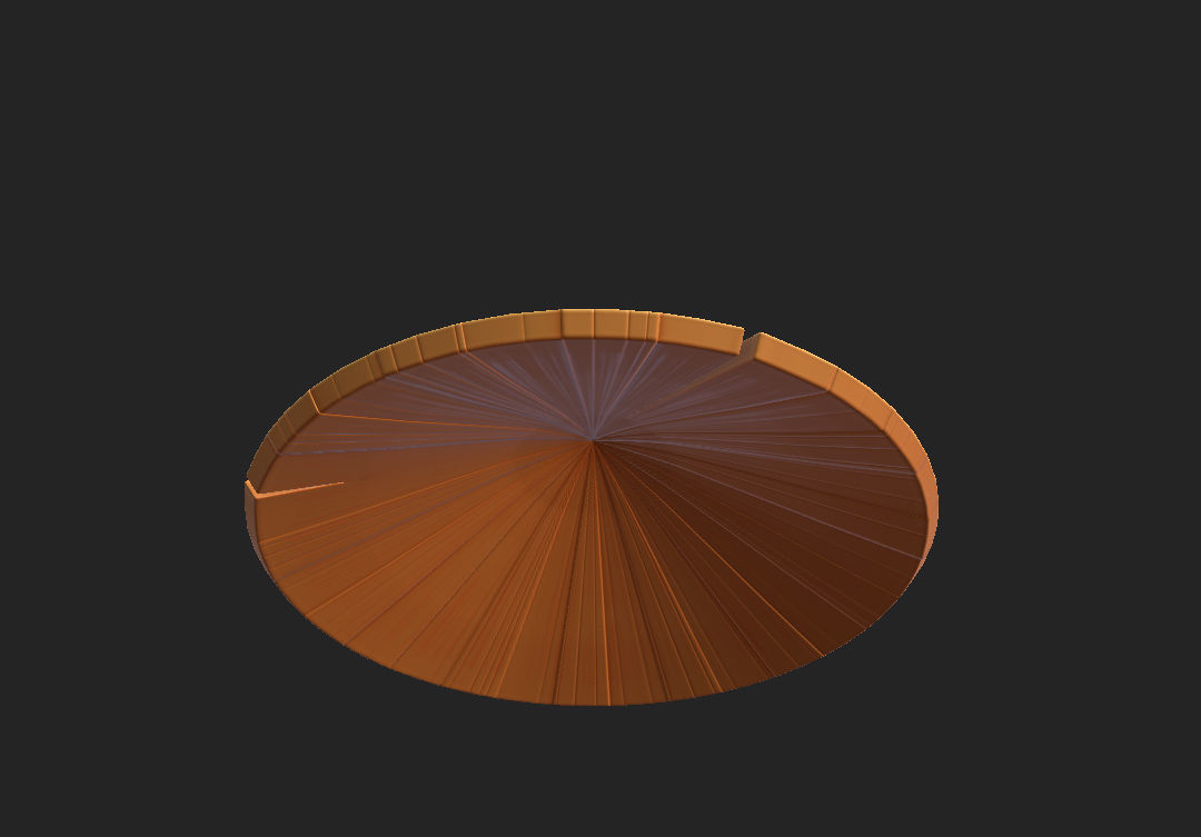 Chinese Conical Hat 3D model_9