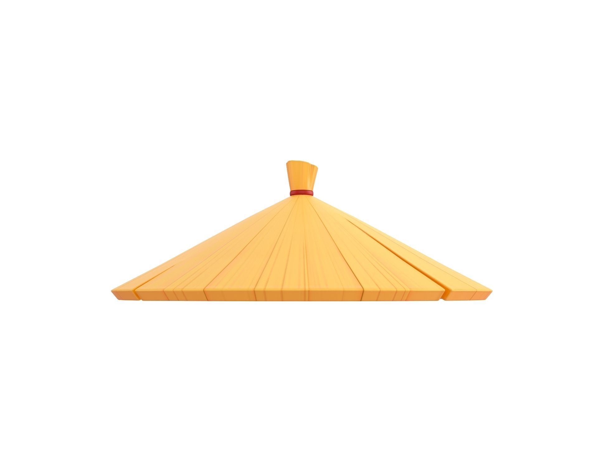 Chinese Conical Hat 3D model_1