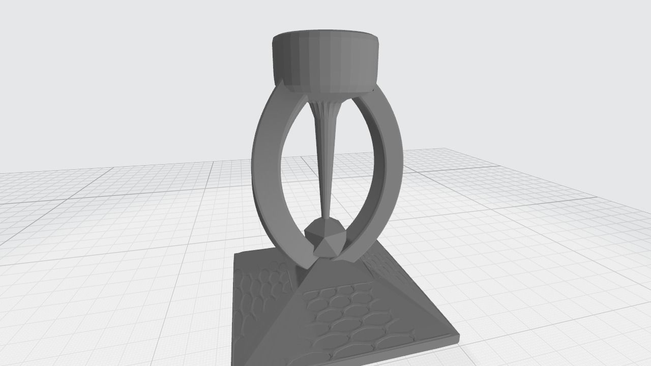 candlestick candle holder 3D print model_3