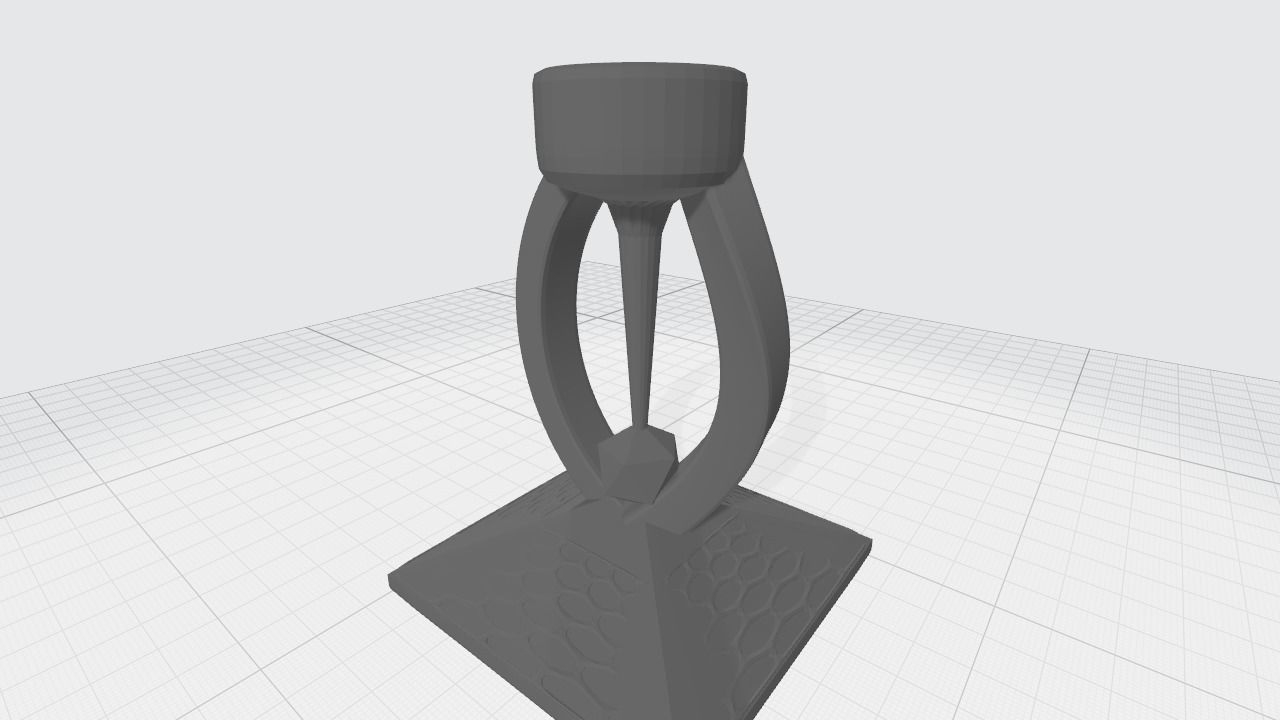 candlestick candle holder 3D print model_1