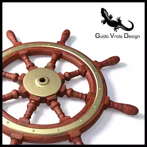 Steering wheel 3D model