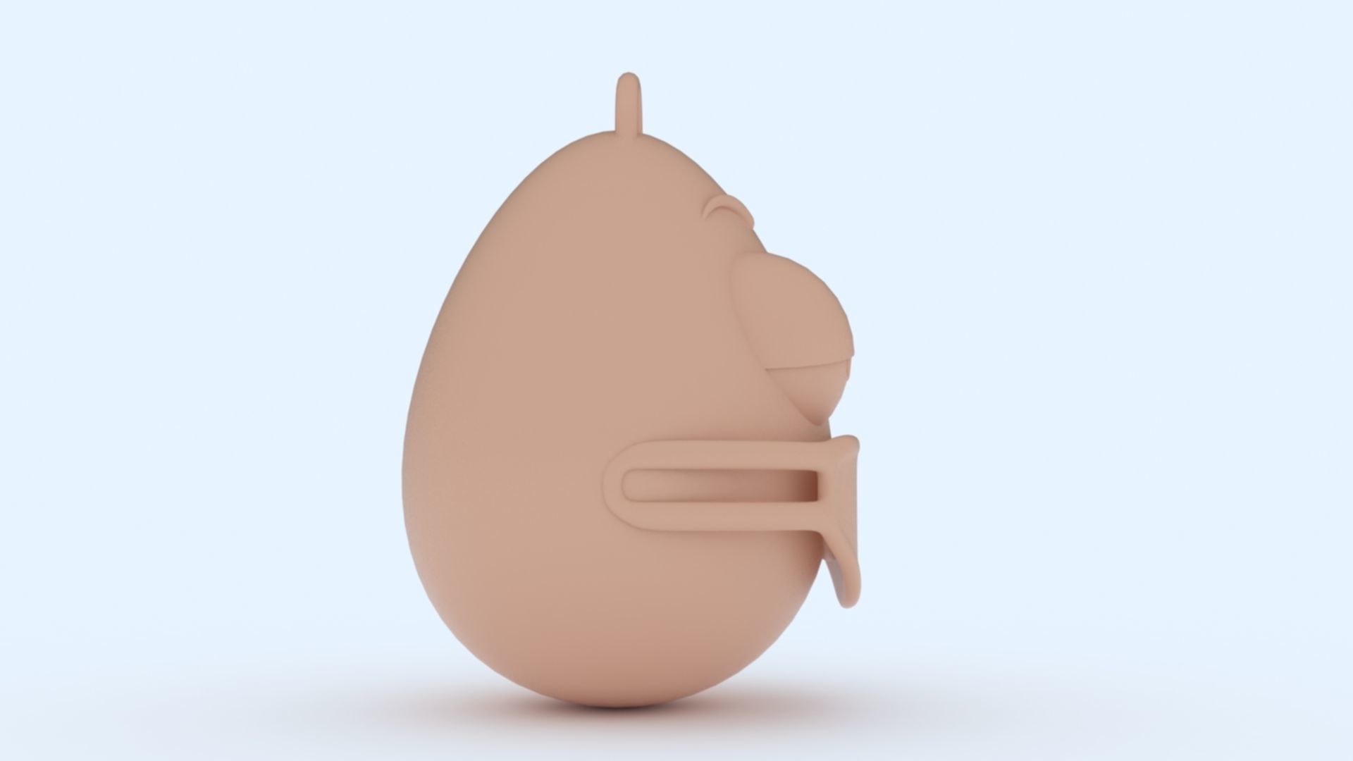 Mask Emoji KeyChain 3D print model_12