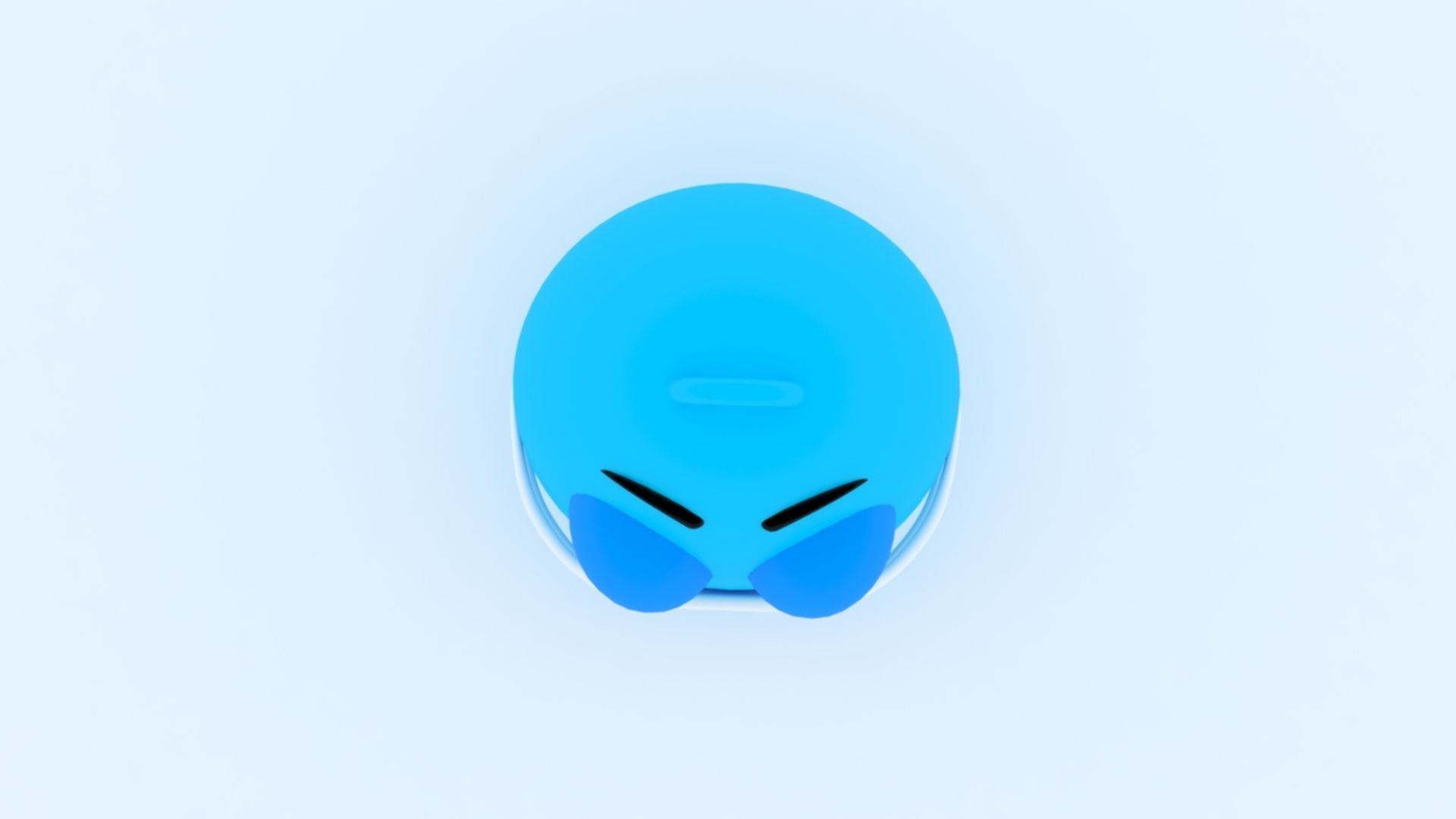 Mask Emoji KeyChain 3D print model_4