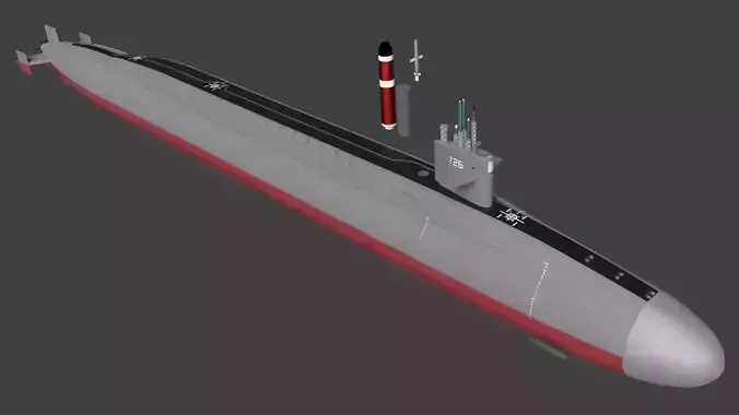 USS SLBM Type Ohio with Weapons