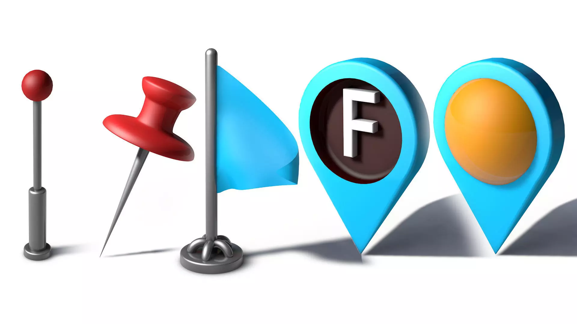 3D Map Markers 3D model_0