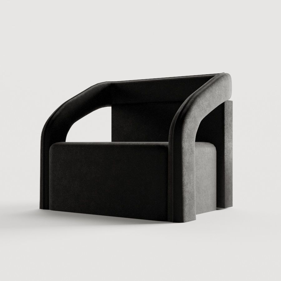 arm chair 3D model_2