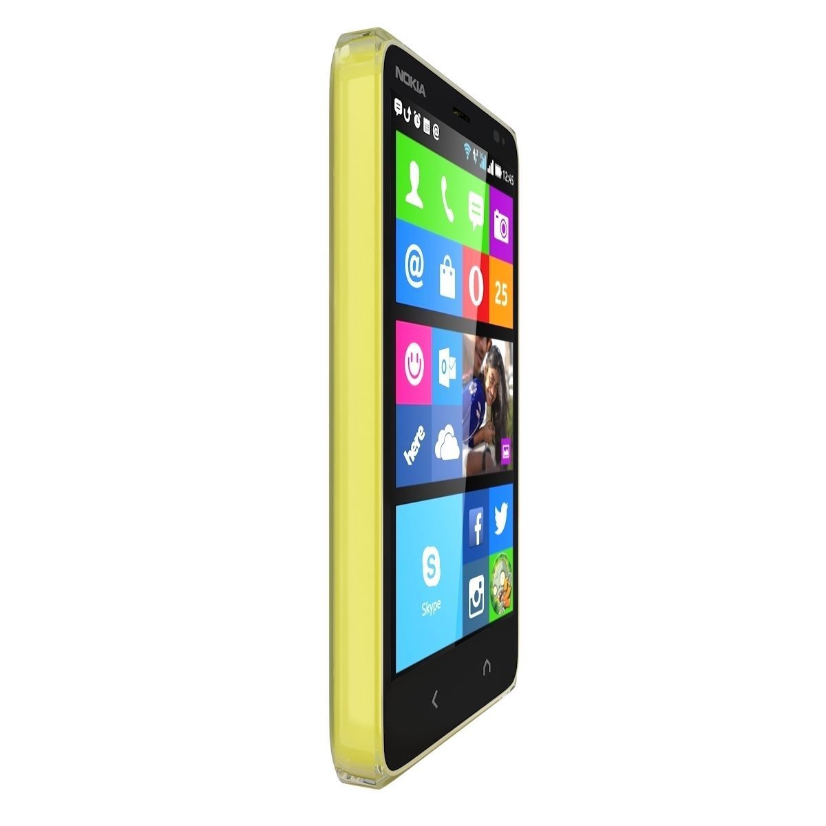 Nokia X2 Dual SIM yellow 3D model_7
