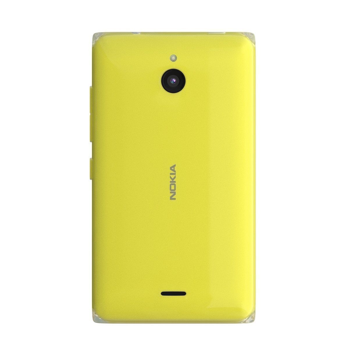 Nokia X2 Dual SIM yellow 3D model_4