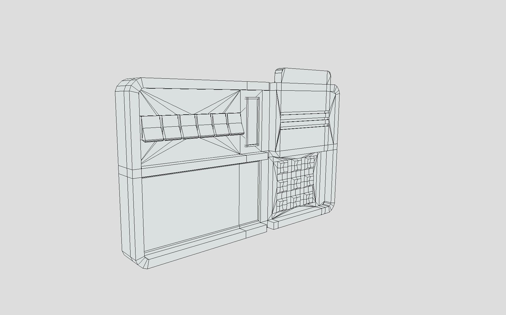 Sci-fi Control Panel Low-poly 3D model_8